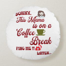 Niedliches Geschenk für Mama, die Lieben, sich mit Rundes Kissen