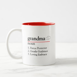 Niedliches Geschenk für Oma Zweifarbige Tasse
