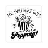 Niedliches Geschenk für Personalisierte Lehrer Permastempel (Design)