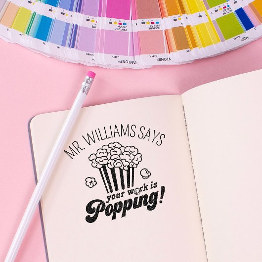 Niedliches Geschenk für Personalisierte Lehrer Permastempel