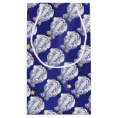 Niedliches Geschenk für weiße Elefanten Kleine Geschenktüte (Rückseite)