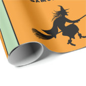 Niedliches Geschenk Halloween Geburtstag Funny Geschenkpapier (Rolleneckpunkt)