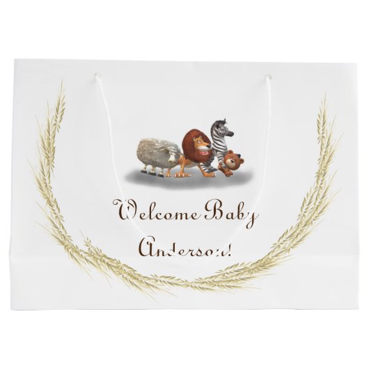 Niedliches Geschenkbeutel Große Geschenktüte (Rückseite)