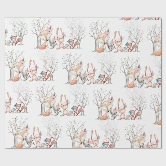 Niedliches Geschenkpapier (Flach)