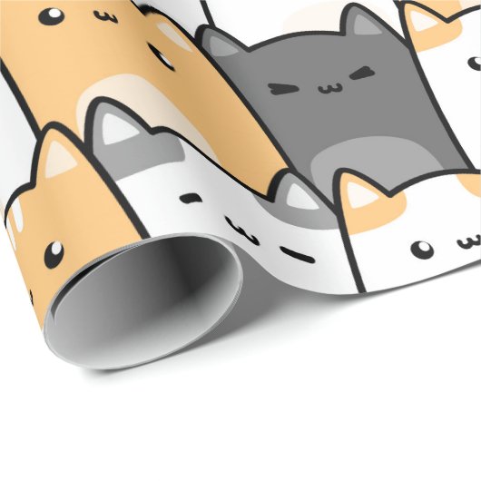 Niedliches Geschenkpapier (Rolleneckpunkt)