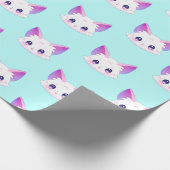 Niedliches Geschenkpapier für Katzen (Ecke)