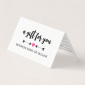 Niedliches Geschenkzertifikat "Black Arrows Hot Pi (Vorderseite)