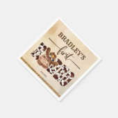 Niedliches Geschirr zum Geburtstag von Pferden Serviette (Ecke)