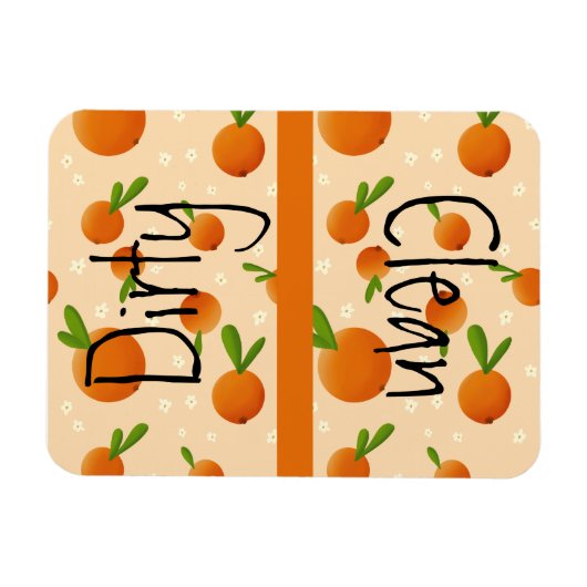 Niedliches Geschirrspüler Sauberes, schmutziges Ma Magnet (Horizontal)