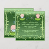 Niedliches Geschlecht decken Babys in den Einladung (Vorne/Hinten)