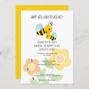 Niedliches Geschlecht zeigt auf, was Babydusche se Einladung