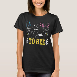 Niedliches Geschlecht zeigt MiMi-Bienenart T-Shirt