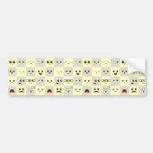 Niedliches Gesicht Autoaufkleber (Vorne)