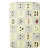 Niedliches Gesicht Badematte (Vorderseite Vertikal)