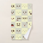 Niedliches Gesicht Badhandtuch Set (Handtuch)