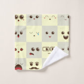 Niedliches Gesicht Badhandtuch Set (Waschlappen)