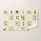 Niedliches Gesicht Badhandtuch Set (Handtuch)