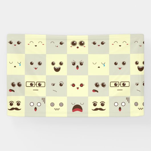 Niedliches Gesicht Banner (Horizontal)