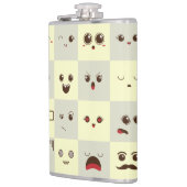 Niedliches Gesicht Flachmann (Links)