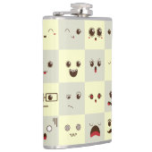 Niedliches Gesicht Flachmann (Rechts)