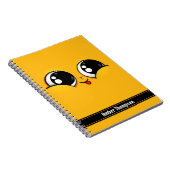 Niedliches Gesicht Gelb Mewing Emoji Notizblock (Rechte Seite)