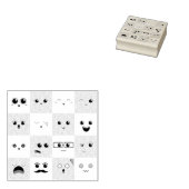 Niedliches Gesicht Gummistempel (Stempel)