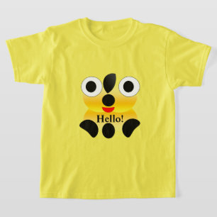 Niedliches Gesicht Hallo Kid T - Shirt