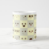 Niedliches Gesicht Jumbo-Tasse (Vorderseite)