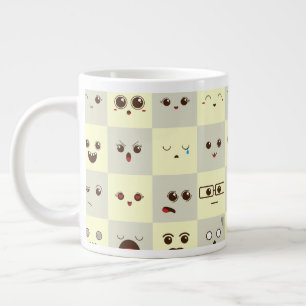 Niedliches Gesicht Jumbo-Tasse