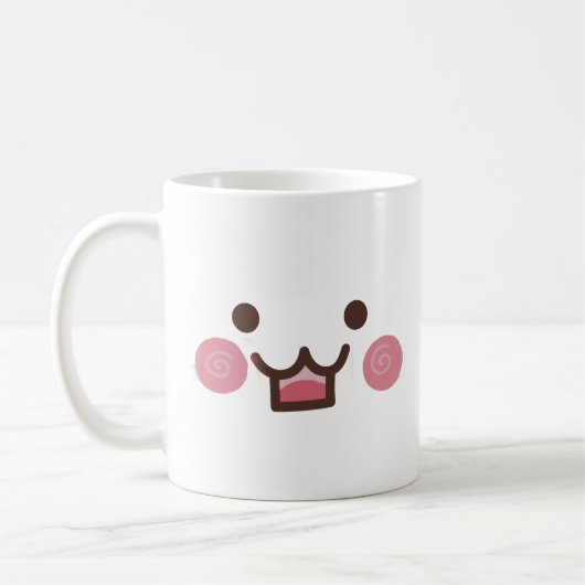 niedliches Gesicht Kaffeetasse (Links)