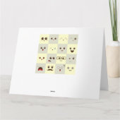 Niedliches Gesicht Karte (Rückseite)