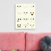 Niedliches Gesicht Leinwanddruck (Insitu (Wohnzimmer))
