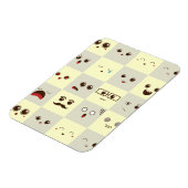 Niedliches Gesicht Magnet (Linke Seite)