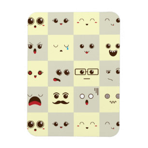 Niedliches Gesicht Magnet
