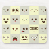 Niedliches Gesicht Mousepad (Vorne)