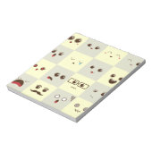 Niedliches Gesicht Notizblock (Rotiert)