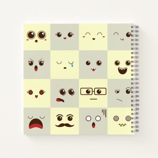 Niedliches Gesicht Notizblock (Rückseite)