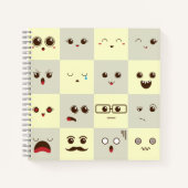 Niedliches Gesicht Notizblock (Vorderseite)