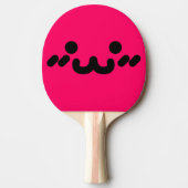 Niedliches Gesicht Pink Ping Pong Paddel Tischtennis Schläger (Vorderseite)