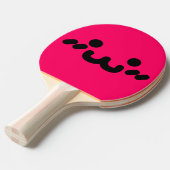 Niedliches Gesicht Pink Ping Pong Paddel Tischtennis Schläger (Vorderseite)