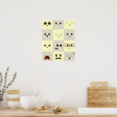 Niedliches Gesicht Poster (Küche)