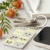 Niedliches Gesicht Schlüsselanhänger (Vorderseite rechts)