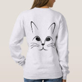 niedliches Gesicht Sweatshirt (Rückseite)