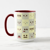 Niedliches Gesicht Tasse (Links)