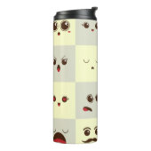 Niedliches Gesicht Thermosbecher (Nach links gedreht)