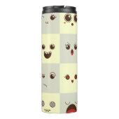 Niedliches Gesicht Thermosbecher (Rückseite)