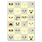 Niedliches Gesicht Tischnummer (Vorderseite)