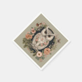 Niedliches Gesichtsauge Serviette (Ecke)