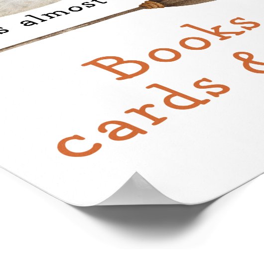 Niedliches Gespenst - Büchskarten und -geschenke Poster (Ecke)