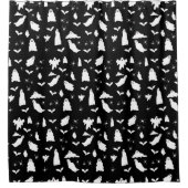 Niedliches Gespenst, Fledermäuse & Spieglein Hallo Duschvorhang (Vorderseite)